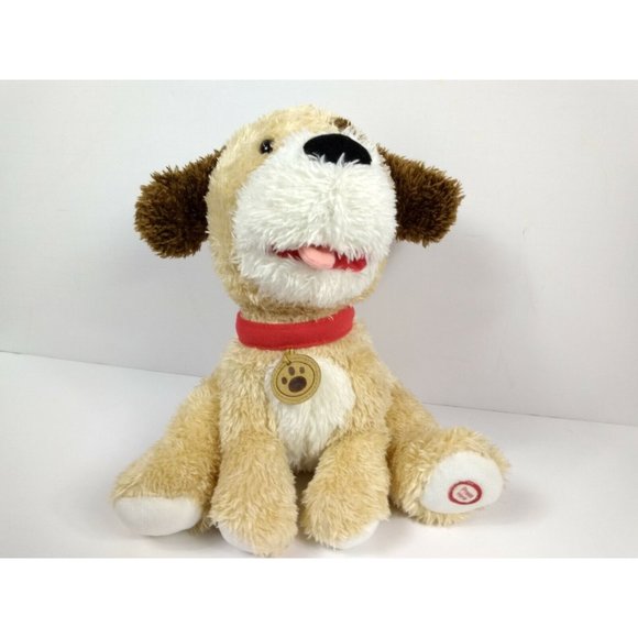 Dog Animated Plush Brown Talking Cocker Spaniel Puppy Hallmark 10" Stuffed Toy - Picture 5 of 11